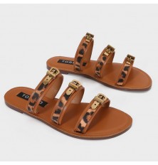 ZX2834 Flat slippers with a...