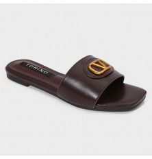 ZX2952 نعال مسطح مزين...