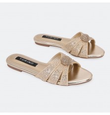 ZX2987 Flat slippers with a...