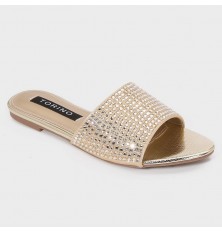 ZX2821 نعال مسطح أنيق وبراق