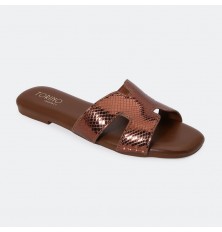 OX2858 Flat slippers with...