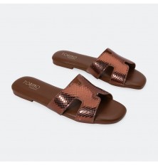 OX2858 Flat slippers with...