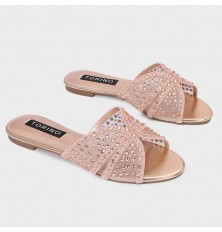 FX3018 Flat slippers with a...