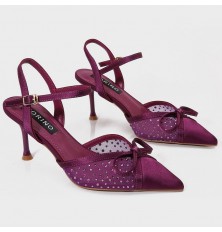 QSQB68 sandal made of tulle...