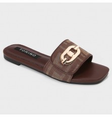 ZX2912 Flat slippers with a...