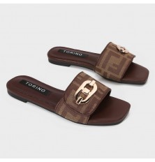 ZX2912 Flat slippers with a...