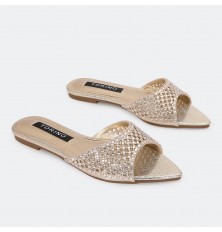 ZX2918 Flat slippers with...