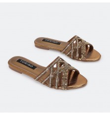 ZX2925 نعال مسطح شيك مزين...