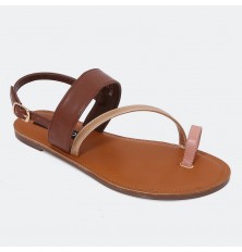 ZXS3 Round Toe Flat Sandals