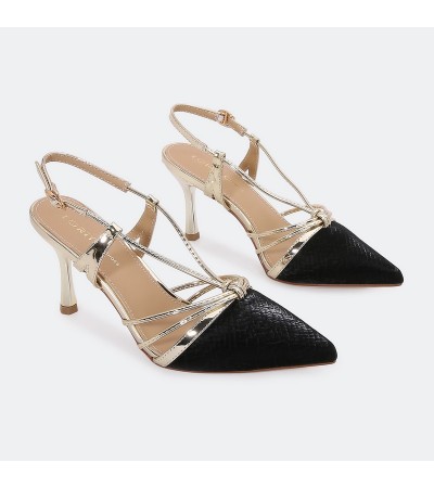 HSQB107 Shiny Heel Sandals...