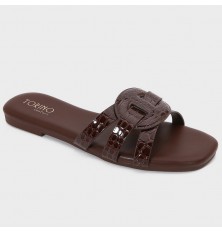 OX3222 نعال مسطح عصري بنقشة...