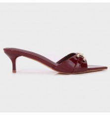 QXQ2158 نعال كعب أنيق مزين...