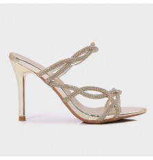 QXQH9 Chic heeled slippers...