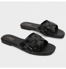 OX3202 Flat Slippers with...