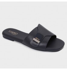 OX3224 Flat slippers with a...