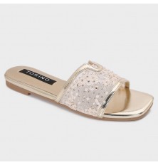 ZX3173 Flat slippers with a...