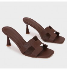 QXQ1943 Trendy Heeled Slippers