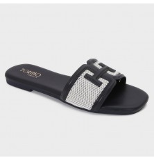 OX3217 Flat Slippers with a...