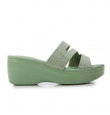 S-shaped wedge shoes with a...
