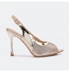 HSQ433 Heeled Sandal with a...