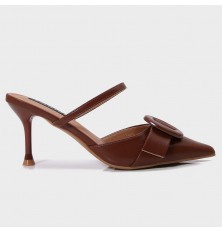 QXQB18 shiny leather heeled...