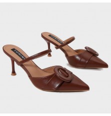 QXQB18 shiny leather heeled...