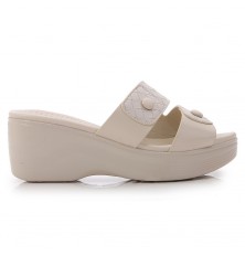 Stylish wedge leather shoes...