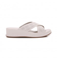 X-shaped wedge shoes with...