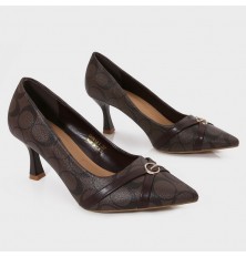 OSQ121 Heel Shoes with a...