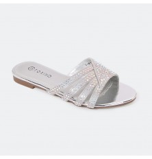 G-M-L722 Girls ' flat shiny...