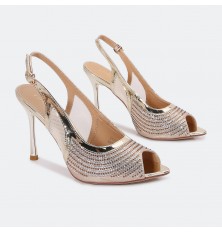 HSQ433 Heeled Sandal with a...