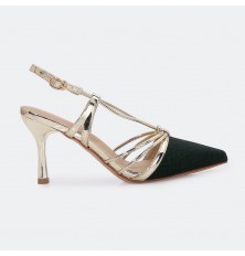 HSQB107 Shiny Heel Sandals...