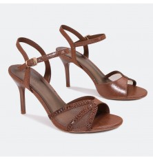 QSQ760 sandal with a tulle...