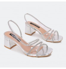 WSQ666 صندل أنيق شفاف مزين...