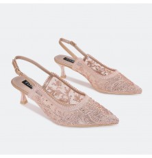 ZSQB101 Luxury tulle sandal...