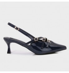 ZSQB73 pointed toe shiny...