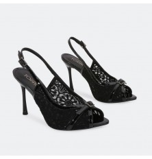 HSQ362 Lace Material Heel...