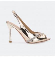HSQ380 Shiny leather heel...
