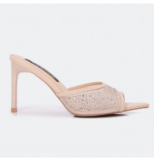 MXQ1744 نعال كعب رفيع مزين...