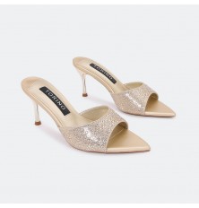 QXQ1664 Shiny heeled...