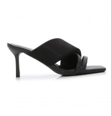 نعال كعب متوسط متداخل أنيق