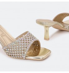 ZXQ1626 نعال كعب لامع ذو...