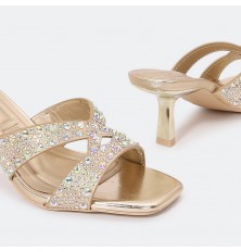 ZXQ1641 Chic heel slippers...