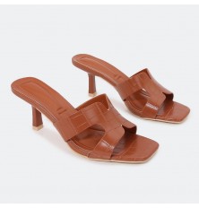 ZXQ1712 نعال كعب أنيق وكلاسيكي