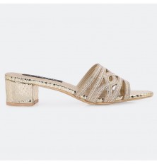 ZXQ2014 نعال كعب عريض لامع...