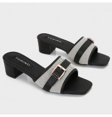 ZXQ2199  نعال كعب بنقشة مميزة