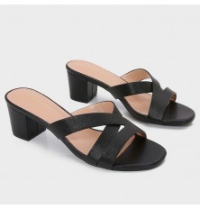 BXQ2122 wide-heeled sandals...