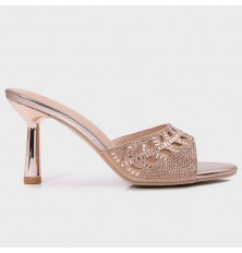 BXQ2133 Shiny Heel slippers