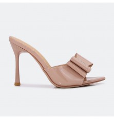 HXQ617 Shiny heel slippers...