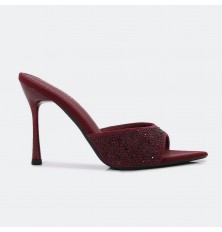 HXQ639 Heeled slippers with...